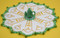 Jug cover with teapot centre shown flat
