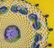 CMPATC096 Crocheted circular jug cover with roses and leaves