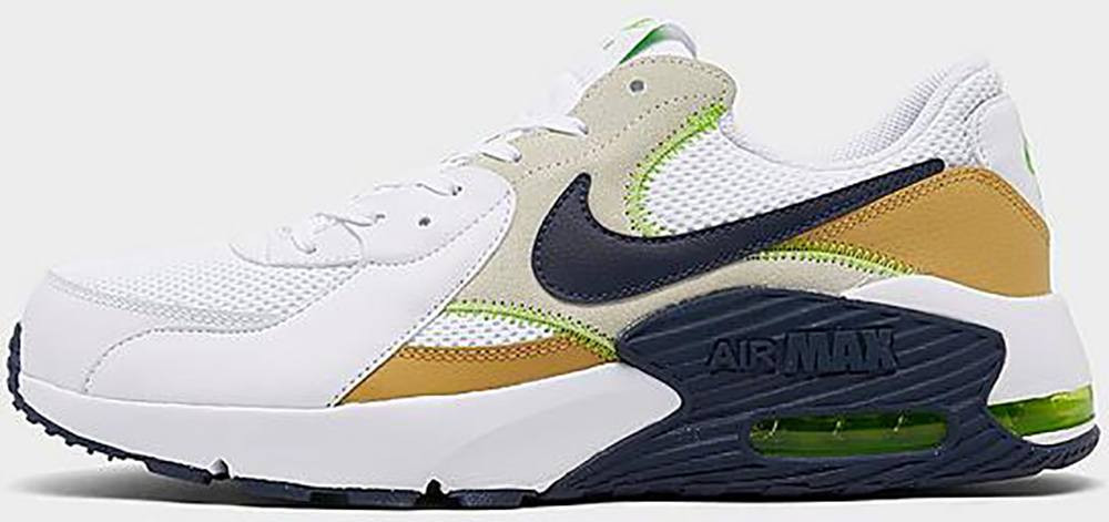nike air max excee white yellow