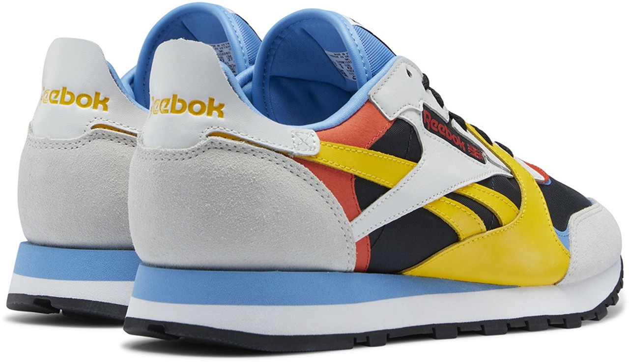 Reebokスニーカー Reebok Classic Leather Mens Low Top Casual Shoes Multi