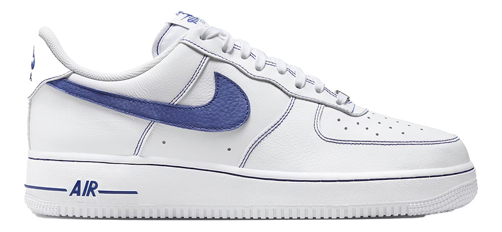 men's white and blue air force 1