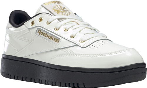Reebok Club C Double Womens Category: Fashion Sneakers Color: Chalk - Coreblack - Mattegold ItemNumber: WH69078
