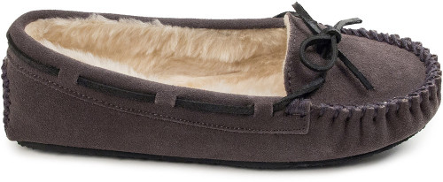 Minnetonka Calley Slipper Womens Category: Slippers Color: Grey ItemNumber: W4015