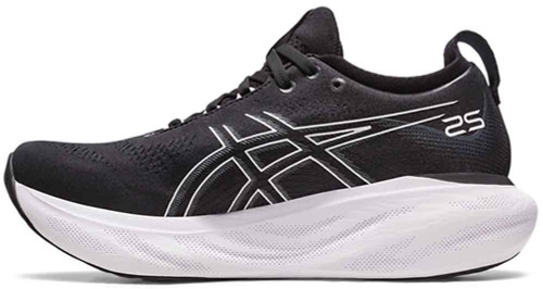 Asics GEL-NIMBUS 25 Womens Category: Running Color: Black - Pure Silver ItemNumber: W1012B356-001