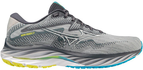 Mizuno Wave Rider 27 Wide Mens Category: Running Color: Pearl Blue - White ItemNumber: M411417-5F00