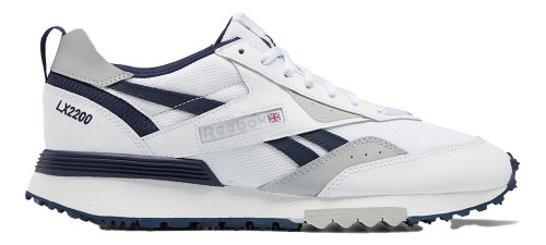 Reebok LX2200 Mens Category: Fashion Sneakers Color: White - Vector Navy - Pure Grey ItemNumber: MGW7201