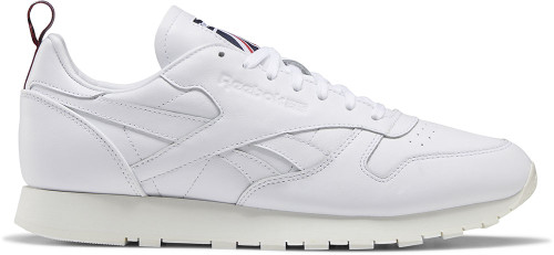 Reebok CL Lthr Mens Category: Fashion Sneakers Color: White - Chalk - Vectornavy ItemNumber: MFW7796