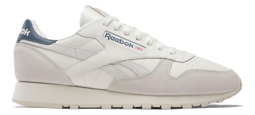 Reebok CLASSIC LEATHER Mens Category: Fashion Sneakers Color: Chalk - Stucco - Hoops Blue ItemNumber: MID1591