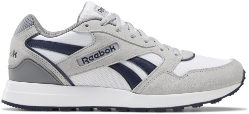 Reebok GL 1000 Mens Category: Fashion Sneakers Color: Ftwr White - Vector Navy - Pure Grey 3 ItemNumber: MGY5946