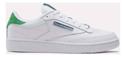 Reebok CLUB C 85 Mens Category: Fashion Sneakers Color: White - Sport Green - Blue Slate ItemNumber: MIE3382
