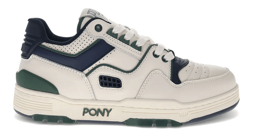 Pony M100 LOW ARCHIVE Mens Category: Basketball Color: Snow White - Navy - Green ItemNumber: M55020044