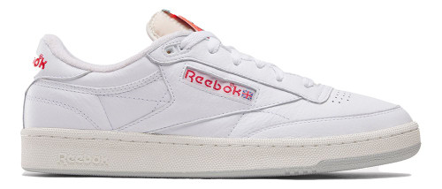 Reebok CLUB C 85 VINTAGE Mens Category: Fashion Sneakers Color: White - Chalk - Vectorred ItemNumber: M100201172 Reebok CLUB C 85 VINTAGE Mens Category: Fashion Sneakers Color: White - Chalk - Vectorred ItemNumber: M100201172