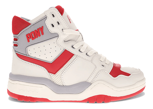 Pony M-110 ARCHIVE Mens Category: Basketball Color: White - Red - Grey ItemNumber: M55010221 Pony M-110 ARCHIVE Mens Category: Basketball Color: White - Red - Grey ItemNumber: M55010221
