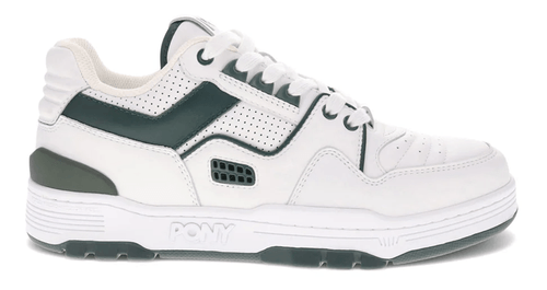 Pony M100 LOW Mens Category: Basketball Color: Whie - Dark Green ItemNumber: M55020021