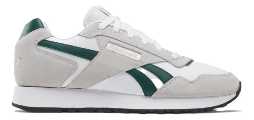 Reebok GLIDE Mens Category: Fashion Sneakers Color: White - Collegiate Green - Grey 1 ItemNumber: M100209990