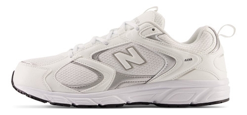 New Balance 408 Mens Category: Running Color: White - Silver Metallic - Black ItemNumber: ML408W