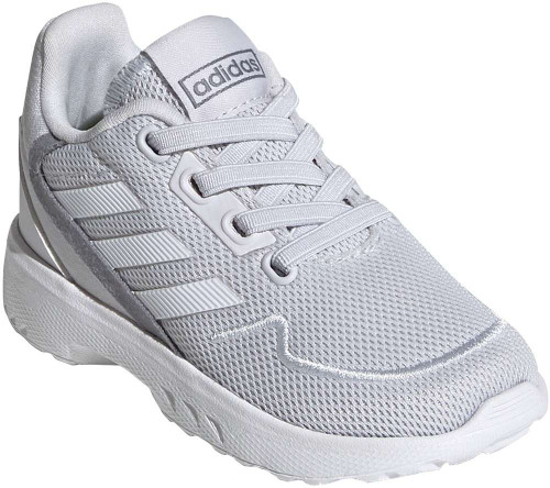 Adidas Nebzed I Toddler Girls Category: Fashion Sneakers Color: Dash Grey - Cloud White - Signal Green ItemNumber: SEG3934