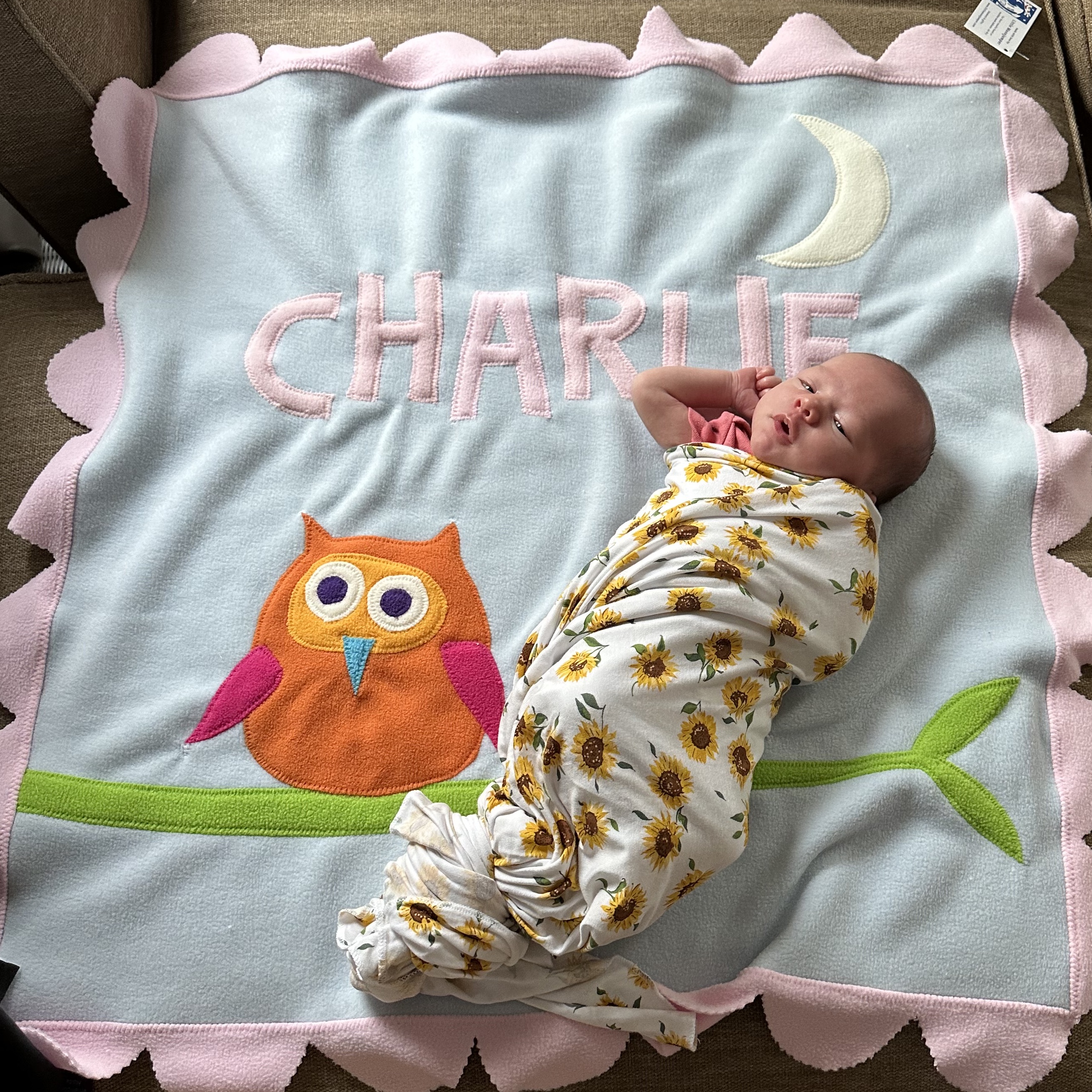 Personalized sales stroller blanket