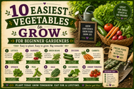 10 Easiest Vegetables to Grow for Beginner Gardeners