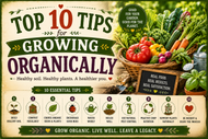 Top 10 Tips for Growing Organically
