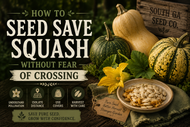 How to seed save squash without fear of crossing