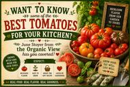 Want to know some of the best tomatoes for your kitchen? June Stoyer from the Organic View has you covered!  