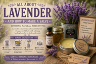 All about Lavender and how to make a salve.