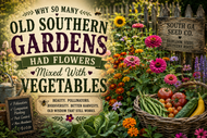 Why So Many Old Southern Gardens Had Flowers Mixed With Vegetables