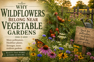 Why Wildflowers Belong Near Vegetable Gardens