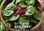 Red Malabar Spinach leaves