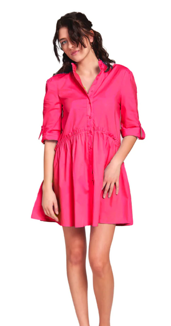 Cammie Dress - Bright Pink 