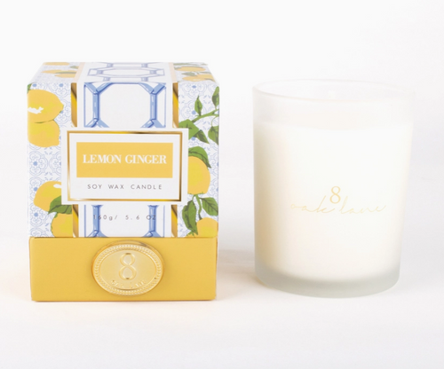 Lemon Ginger 5.6 Soy Wax Candle