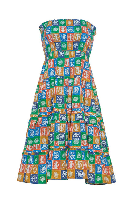 Marabella Skirt Dress - Shell Stamp