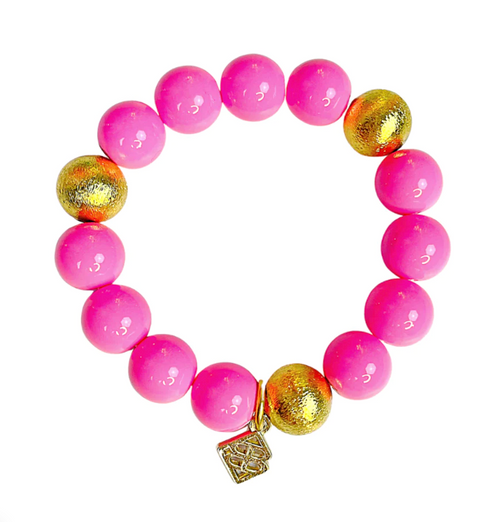 Pink Beaded Brianna Bracelet