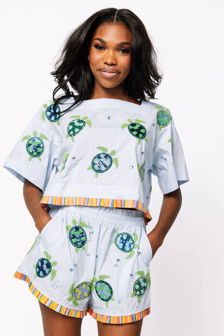 TURTLE FRINGE TIE TOP TURTLE FRINGE TIE TOP