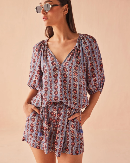 Asha Shorts - OMARI HIBISCUS
