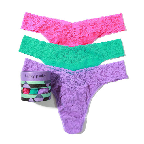 Holiday 3pk Original Rise Thong