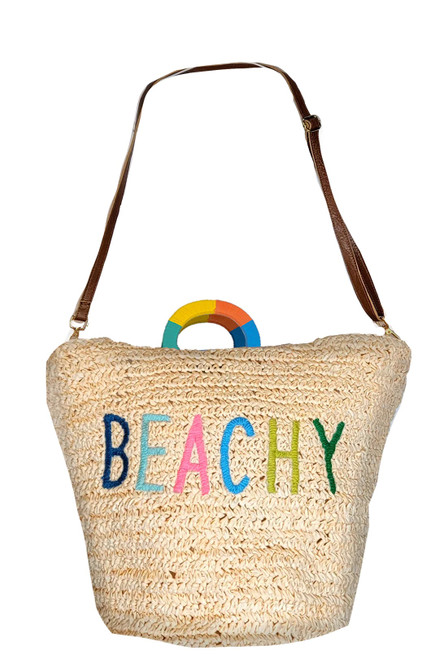 UNDER THE PALMS TOTE BAG / BEACHY