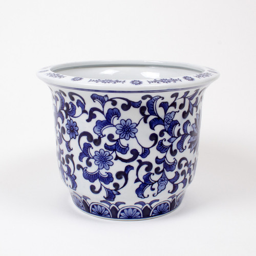 Blue Chinoiserie Planter - Small