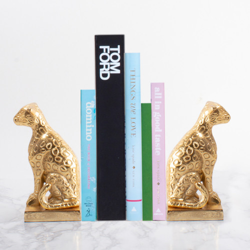 Leopard Bookend Set