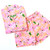 Bubbly Flamingos PJ Set with Shorts & Long Sleeve Top