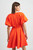Sonnet Flared Mini Dress - Tomato Red