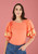 Charlotte Top - Floral Coral