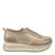 Kinetic Platform Sneakers - Gold Raffia