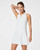 The Get Moving Zip Front Easy Access Dress  - Vivid White