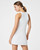 The Get Moving Zip Front Easy Access Dress  - Vivid White