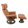 StarLine Carlton Recliner with Ottoman - side view