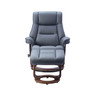 BenchMaster Stanley Swivel Recliner with Ottoman