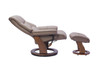 BenchMaster Stanley Swivel Recliner with Ottoman