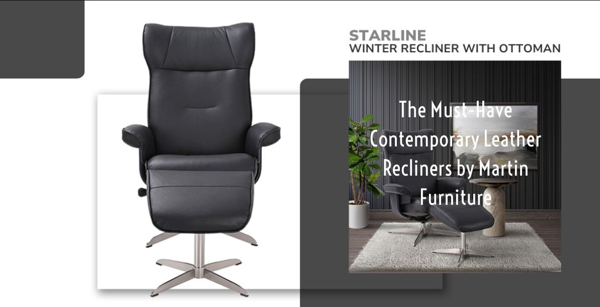 The Must-Have Contemporary Leather Recliner by Martin Furniture